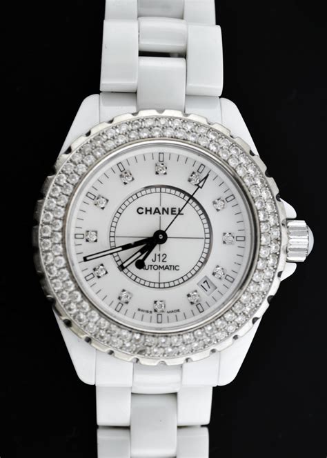 chanel white ceramic watch|chanel j12 automatic watch price.